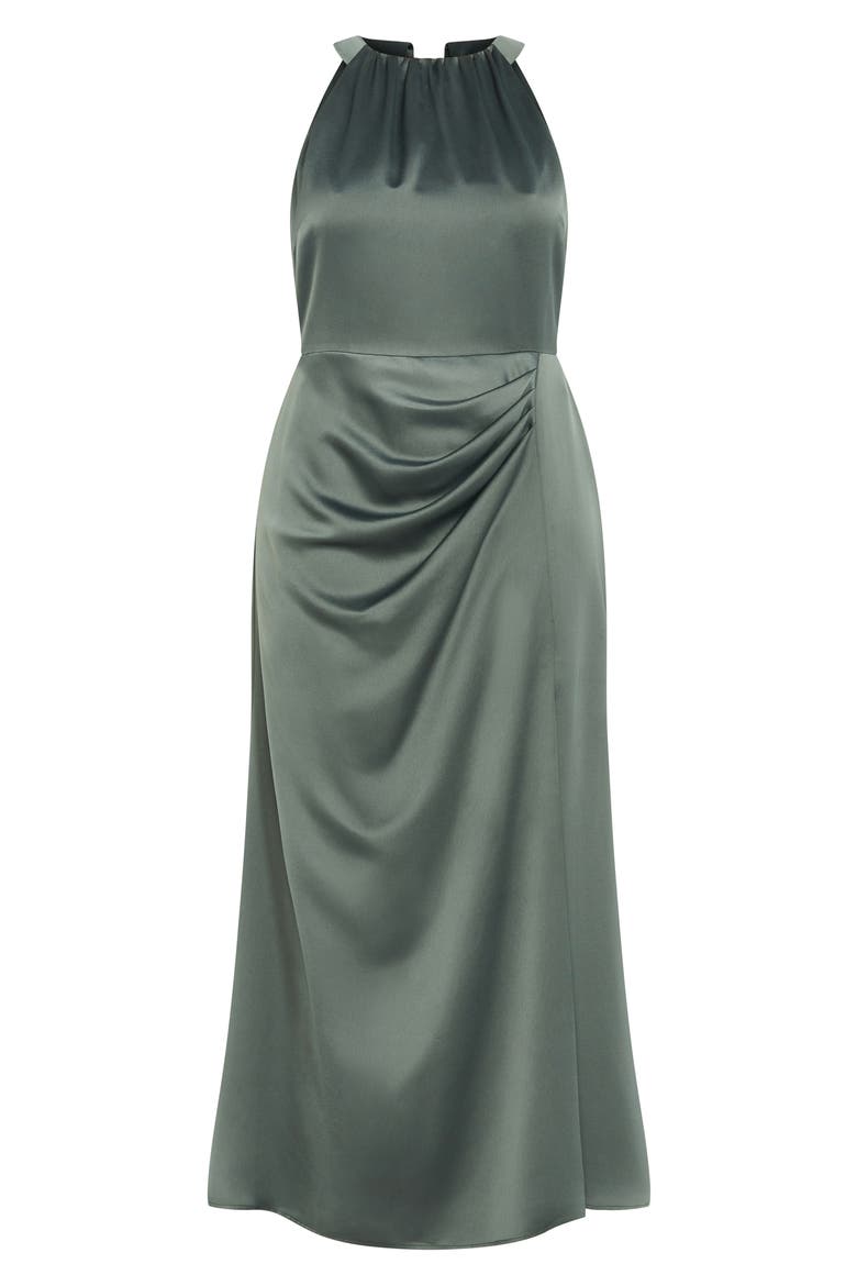 Celina Pleated Sleeveless Maxi Dress, Alternate, color, SAGE