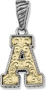 SAMUEL B. Two-Tone Initial Pendant
