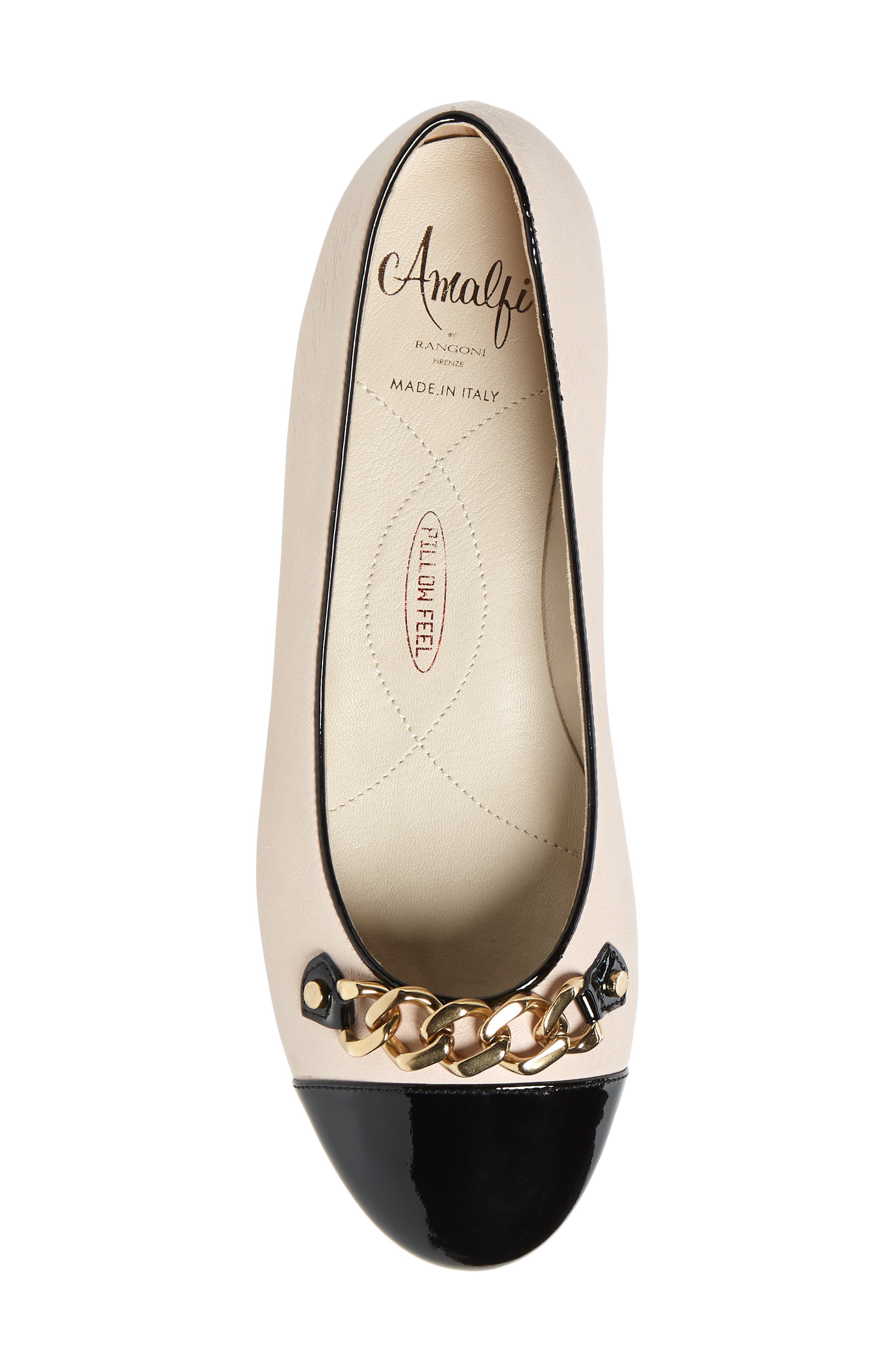 Guenda Ballet Flat, Alternate, color, CONFETTO/ BLACK LEATHER
