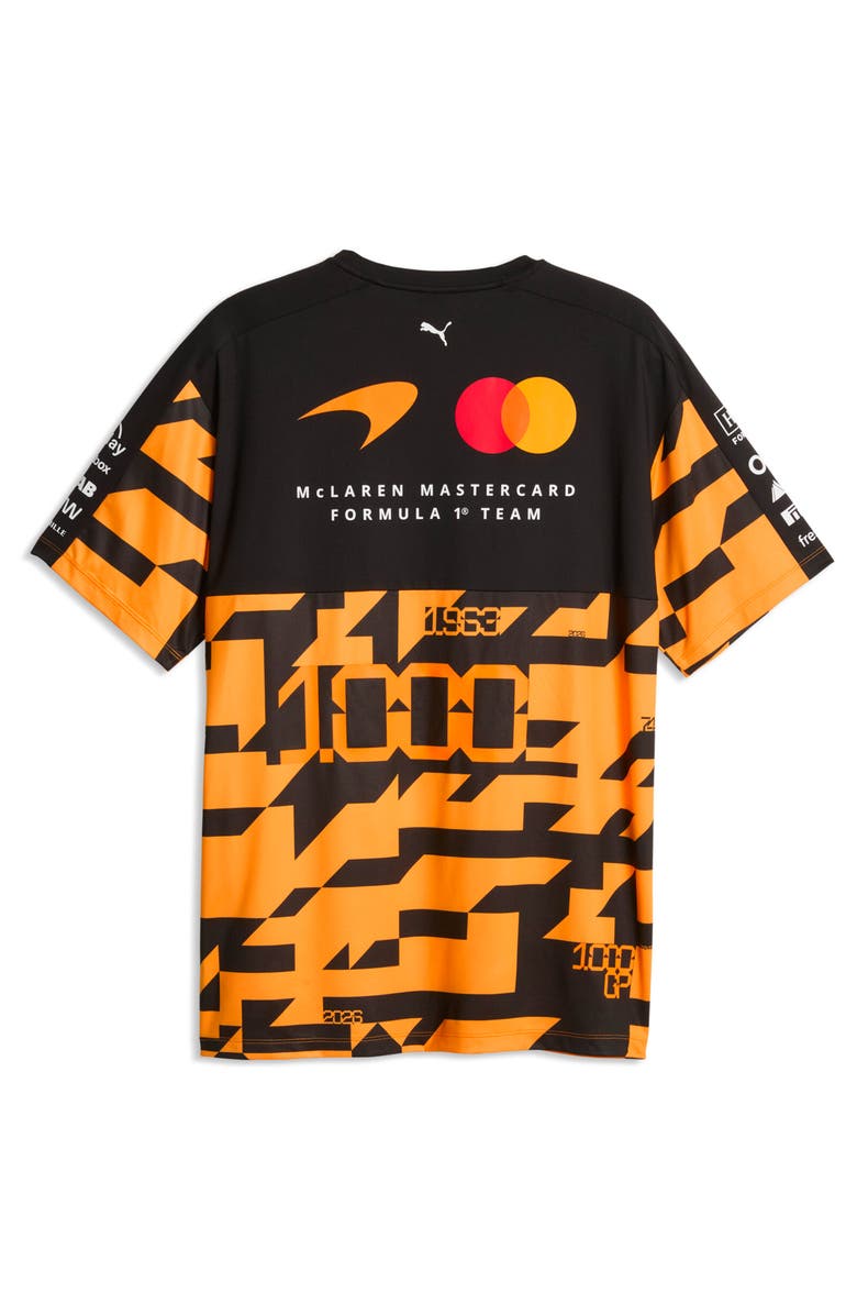 PUMA McLaren 1,000th GP Short Sleeve T-Shirt, Alternate, color, Papaya