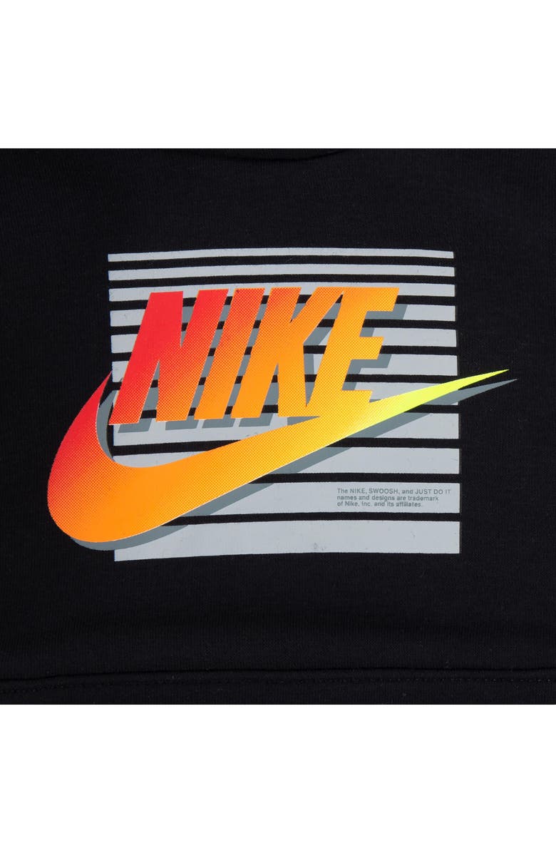 Nike Kids' Gradient Futura Pullover Hoodie & Joggers Set, Alternate, color, Black