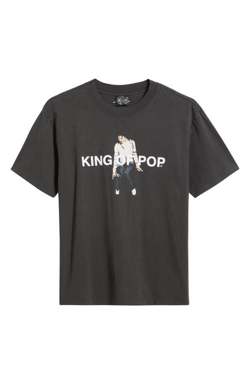 Santo Studio King Of Pop Graphic T-shirt In Black