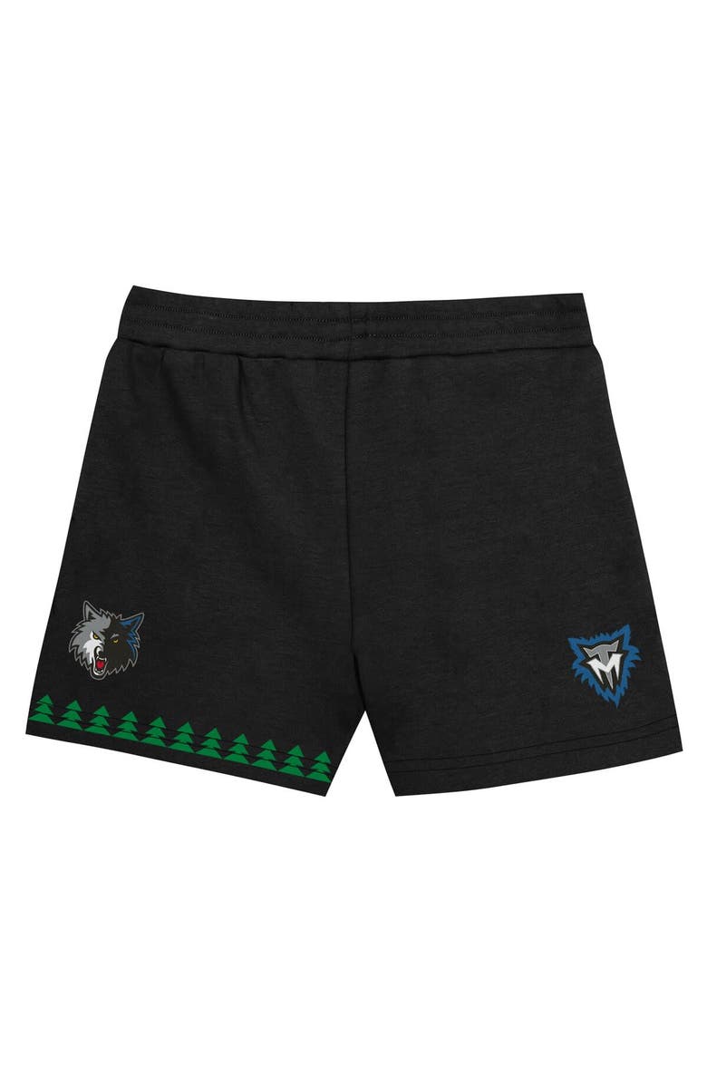 Mitchell & Ness Toddler Mitchell & Ness Kevin Garnett Black Minnesota Timberwolves 2-Piece Play by Place T-Shirt & Shorts Set, Alternate, color, Black