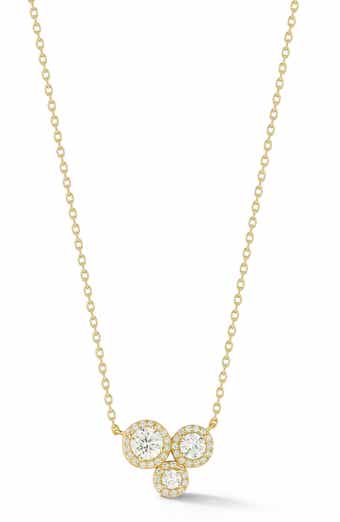 Cluster Cubic Zirconia Pendant Necklace