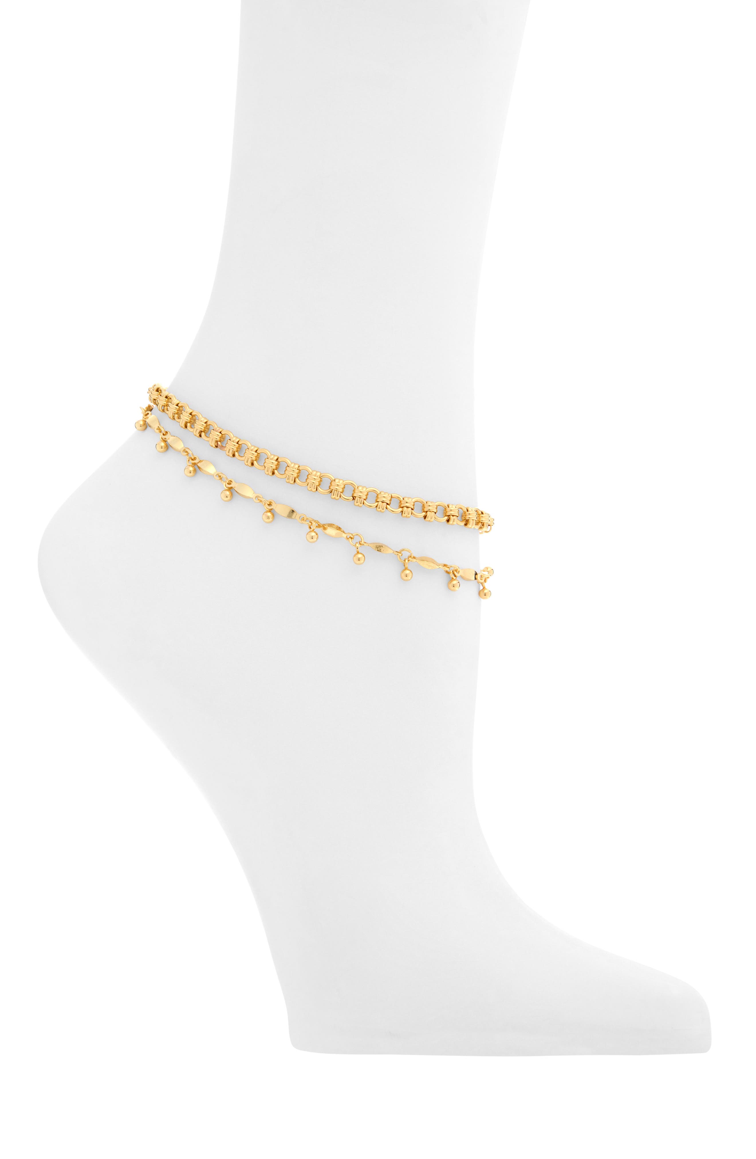 Core Chain 2-Pack Anklets