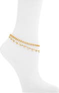 NORDSTROM RACK Core Chain 2-Pack Anklets