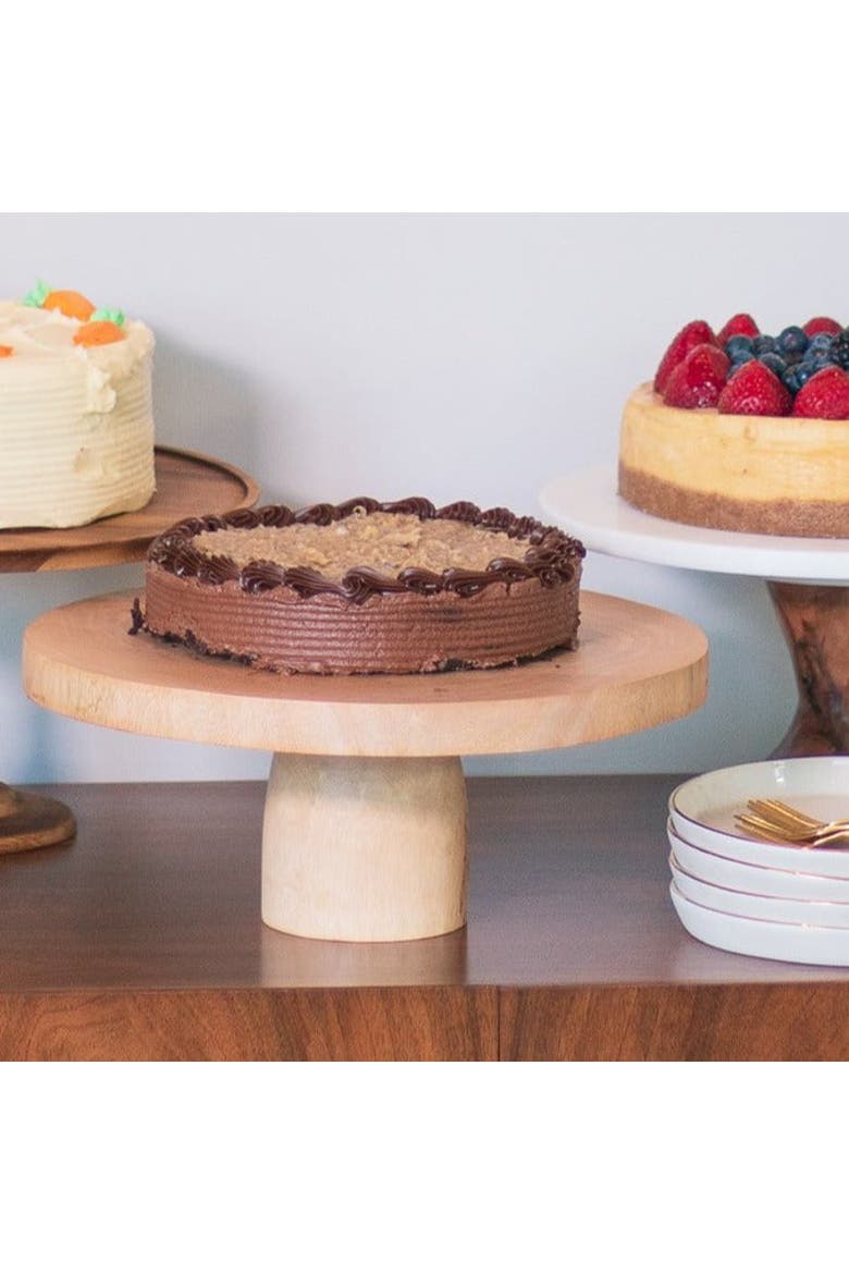 Kiln Mango  Wood Cake Stand, Alternate, color, Mango