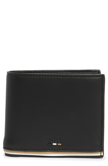 Hugo Boss Boss Ray Slim Bifold Wallet In Black