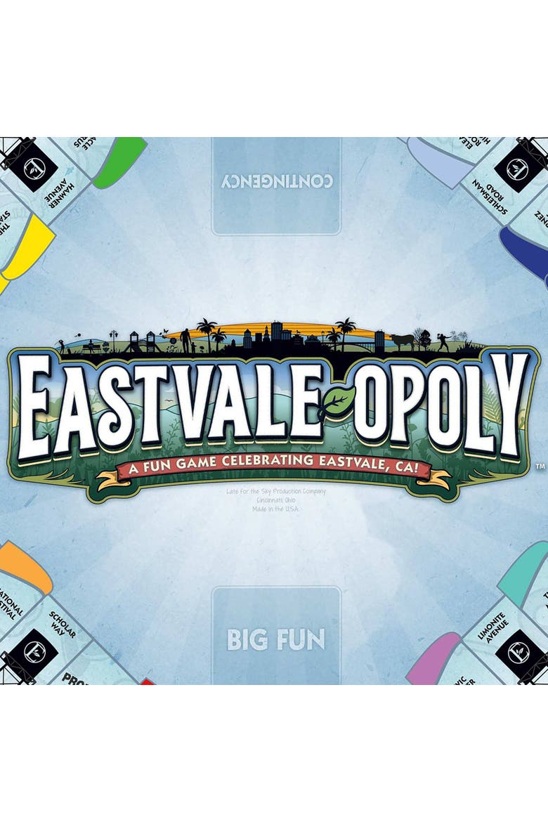 Eastvale Opoly Board Game, Alternate, color, Multicolored