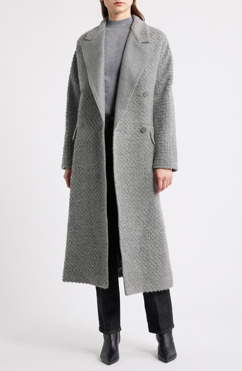 BOSS Capady Belted Coat, Alternate, color, Pebble Melange