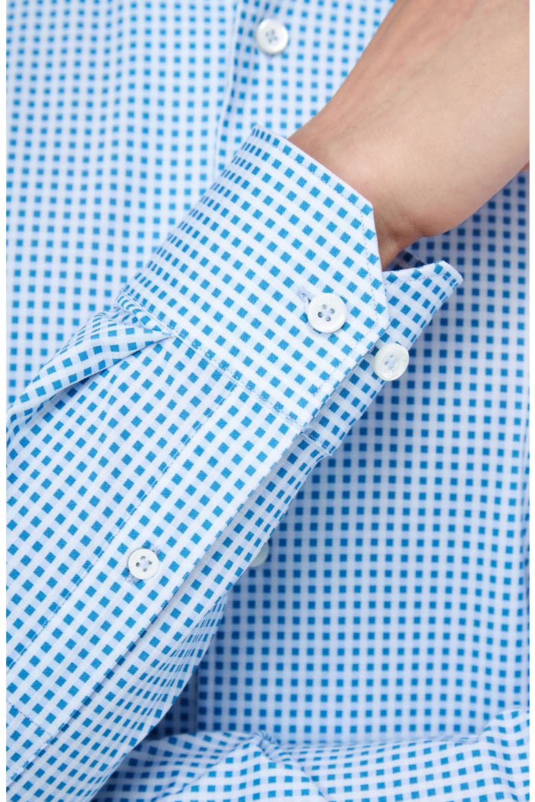 Devon OoohCotton® Print Button-Up Shirt, Alternate, color, AIR BLUE