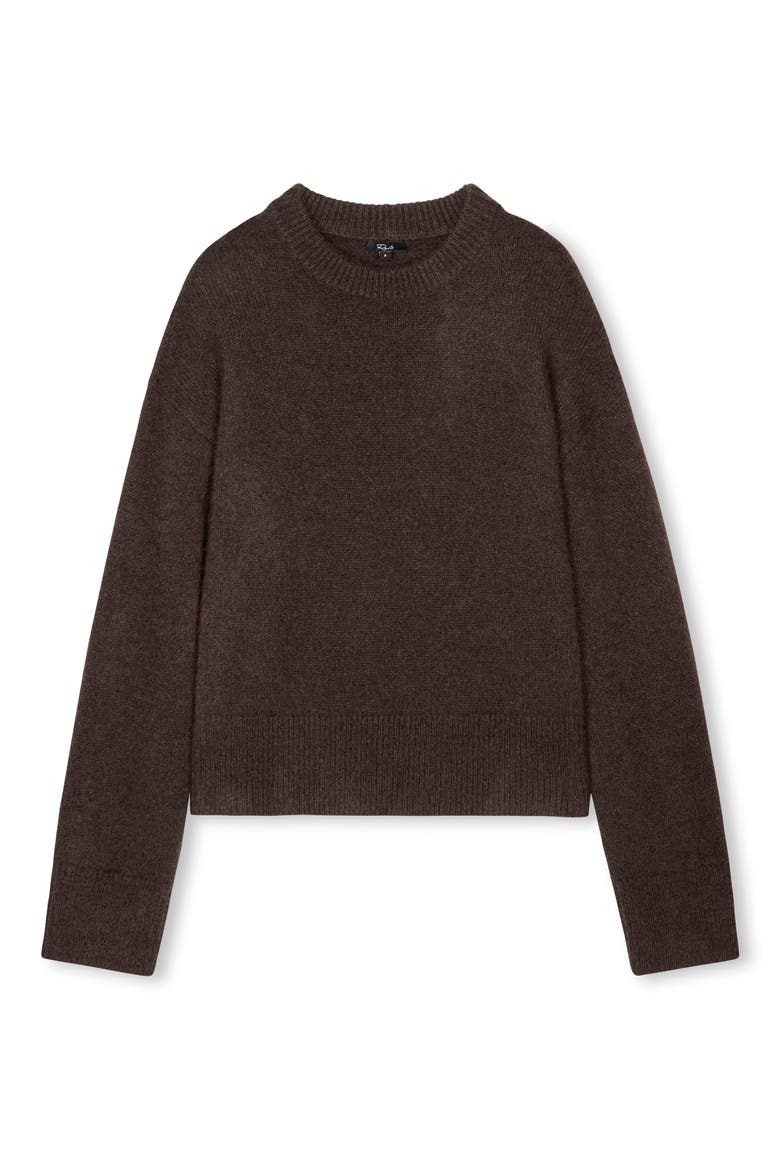 Miranda Cashmere & Silk Sweater, Alternate, color, CHOCOLATE