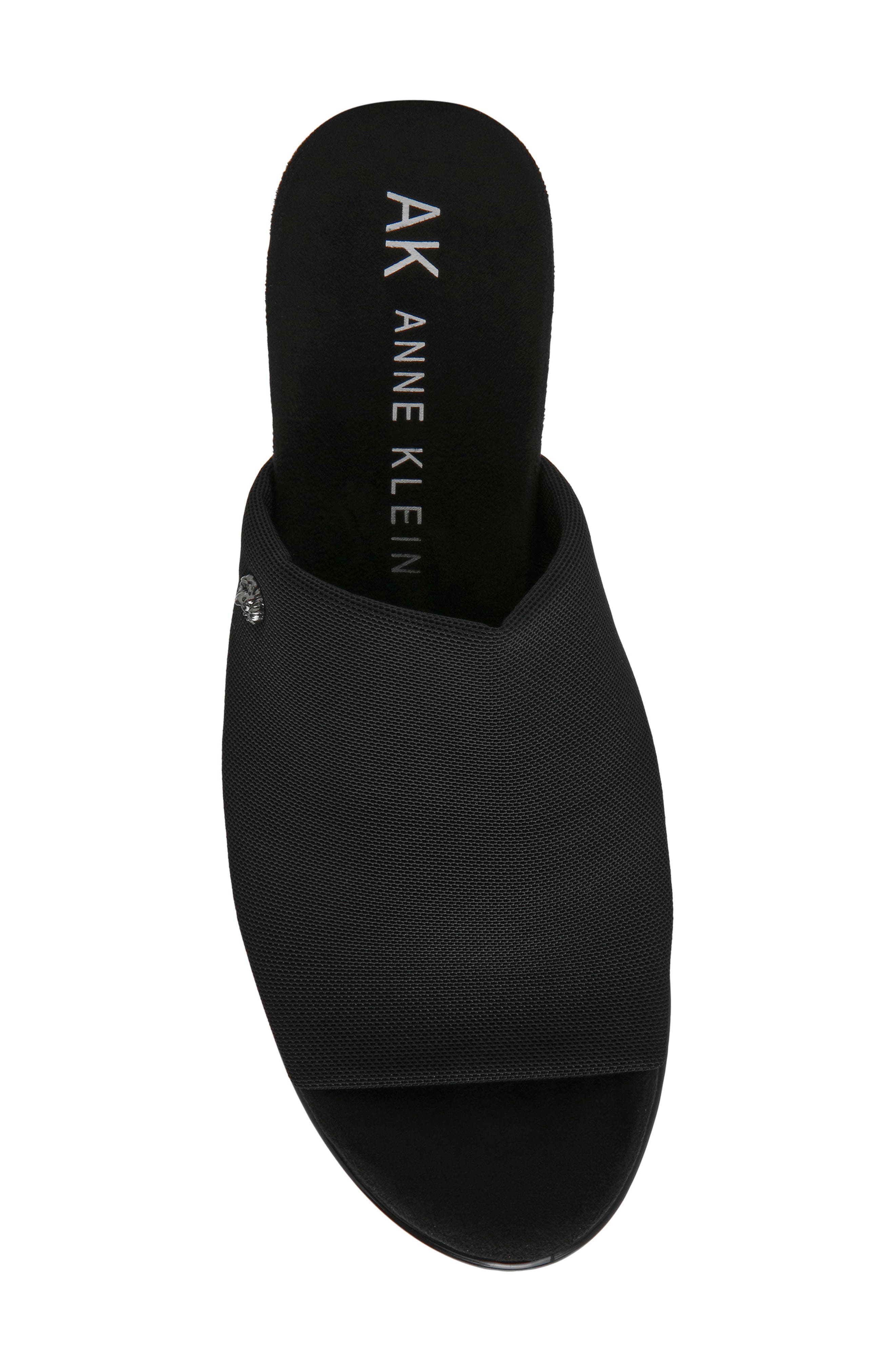 Anne Klein Rellin Wedge Sandal, Alternate, color, Black