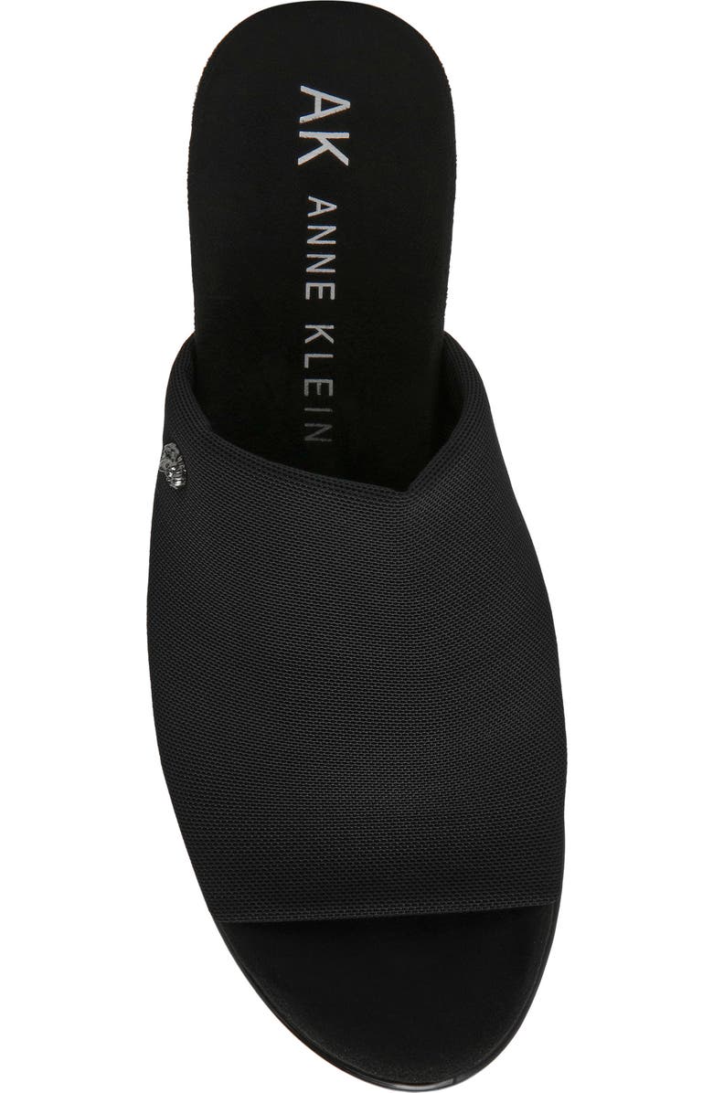 Anne Klein Rellin Wedge Sandal, Alternate, color, Black