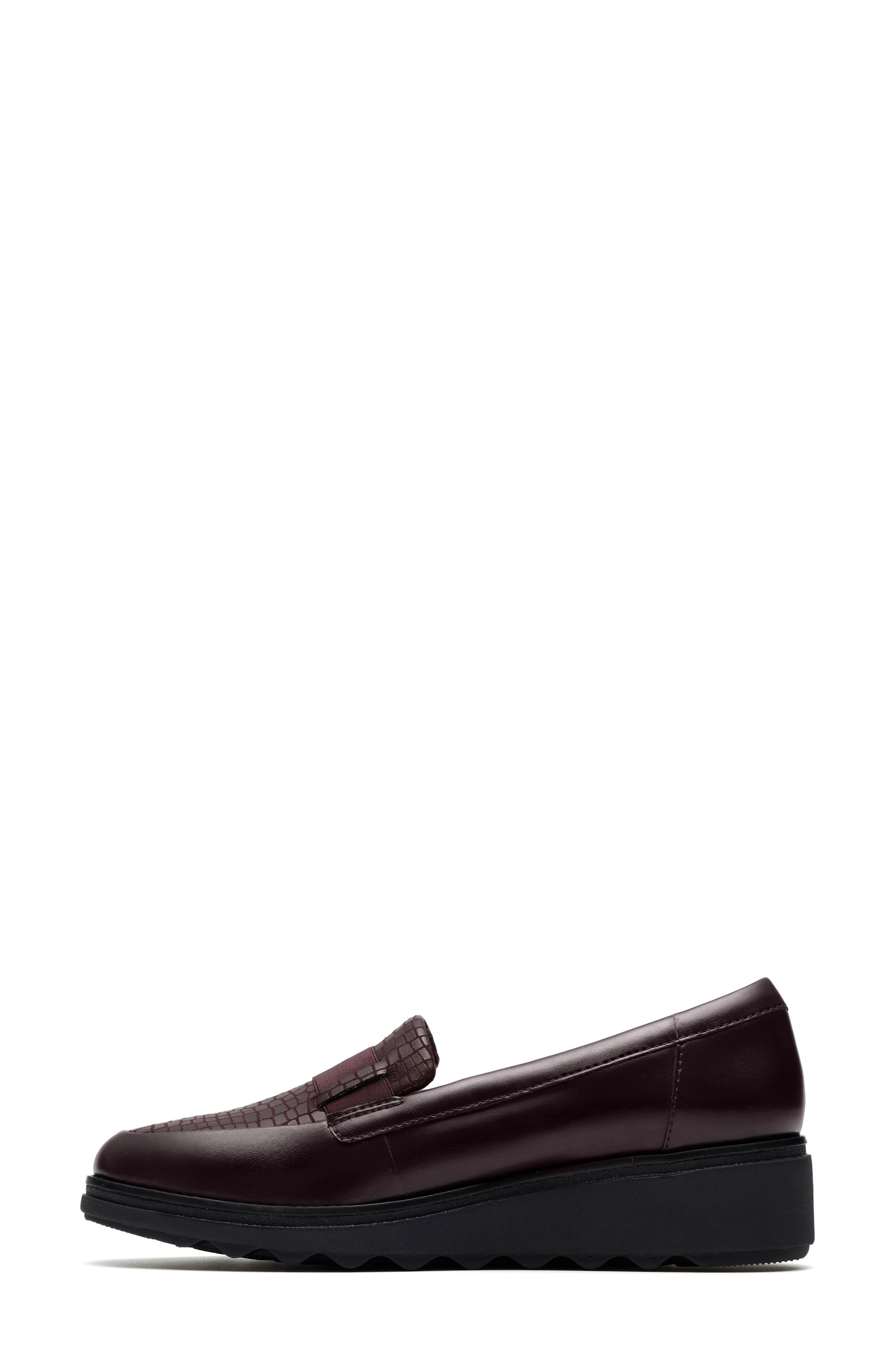 Sharon Pace Loafer, Alternate, color, MERLOT LEATHER