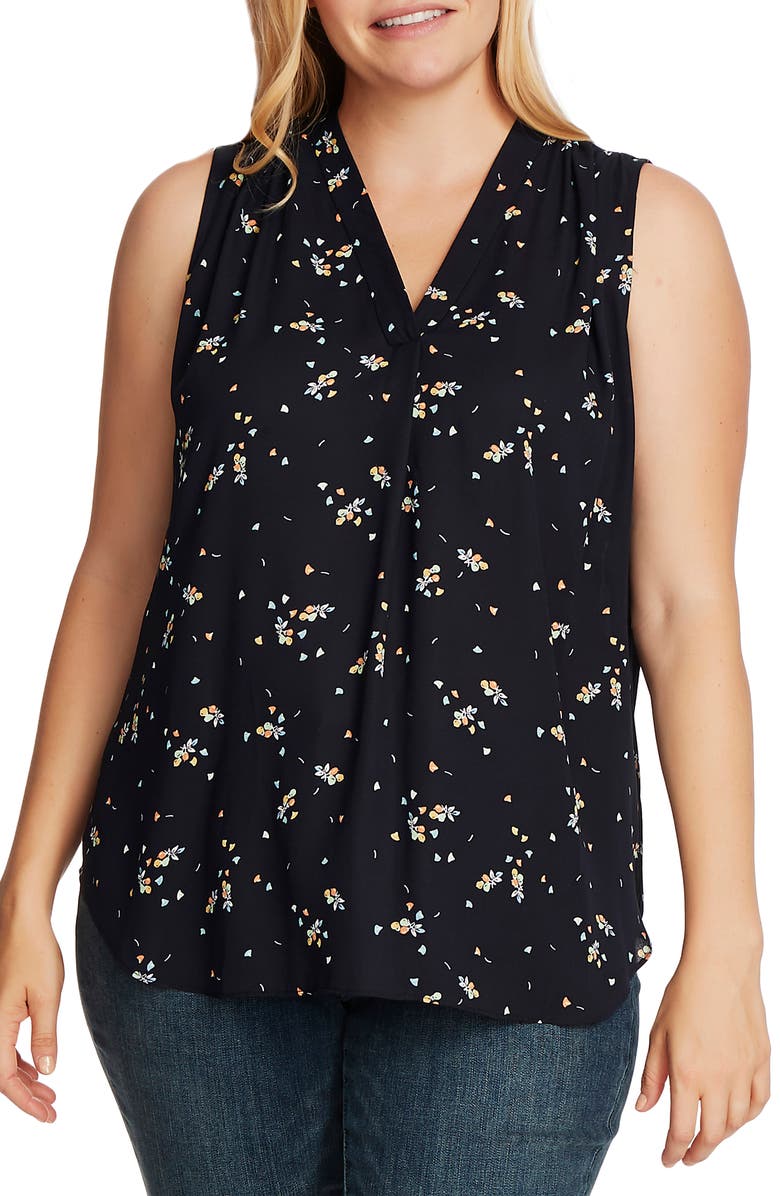 Vince Camuto Whimsical Petals Sleeveless Top, Main, color,
