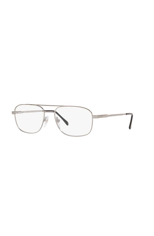 Sferoflex 56mm Square Optical Glasses In Metallic