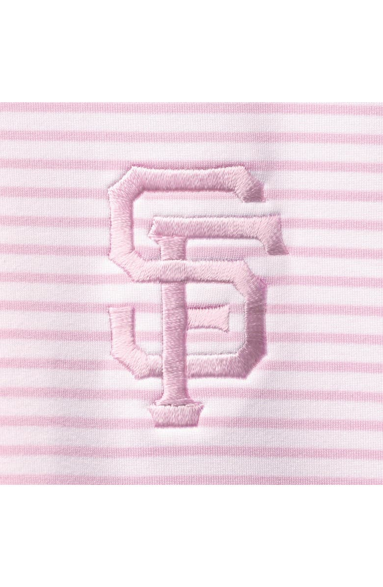 vineyard vines Men's Vineyard Vines Pink/White San Francisco Giants Bradley Stripe Polo, Alternate, color, Pink