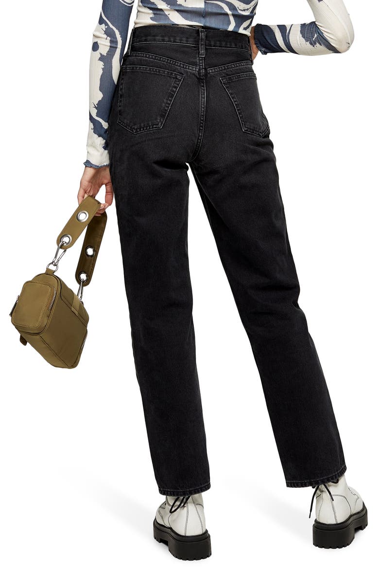 Washed Black Dad Jeans, Alternate, color, WASHED BLACK
