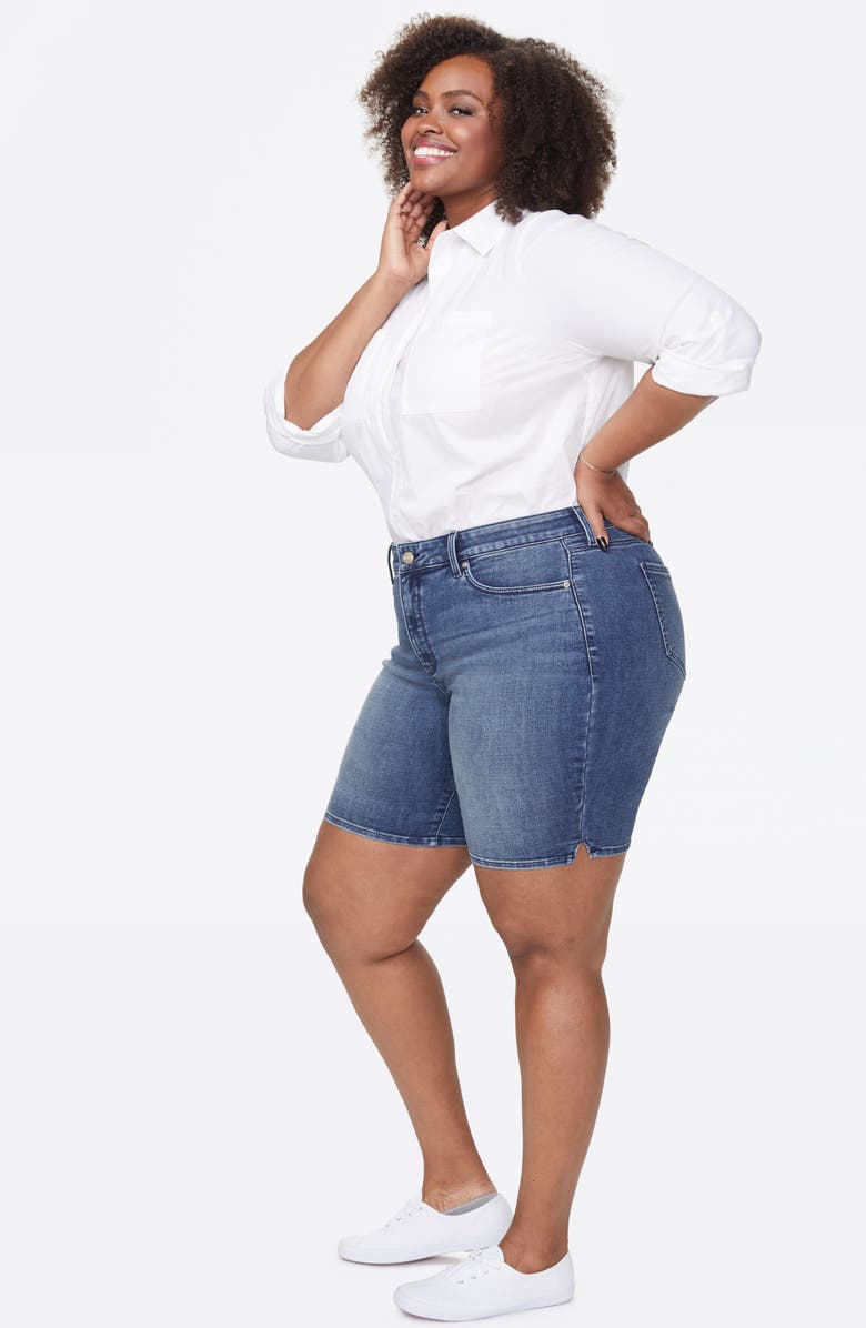 NYDJ Ella Side Slit Denim Shorts, Alternate, color, 