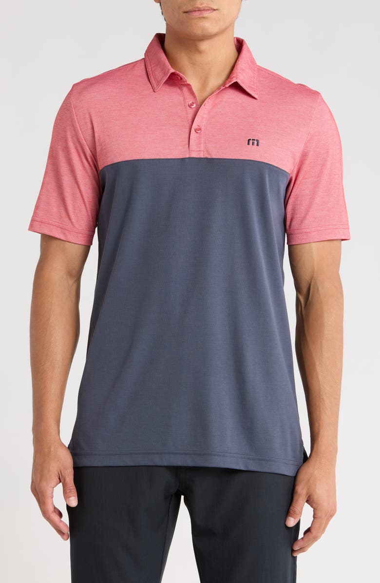 TravisMathew The Rudds 2.0 Polo, Main, color, Heather Cardinal