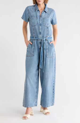 Good American Fit for Success Straight Leg Denim Jumpsuit