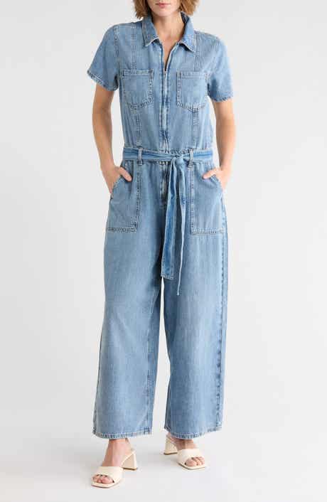 Good American Fit for Success Straight Leg Denim Jumpsuit
