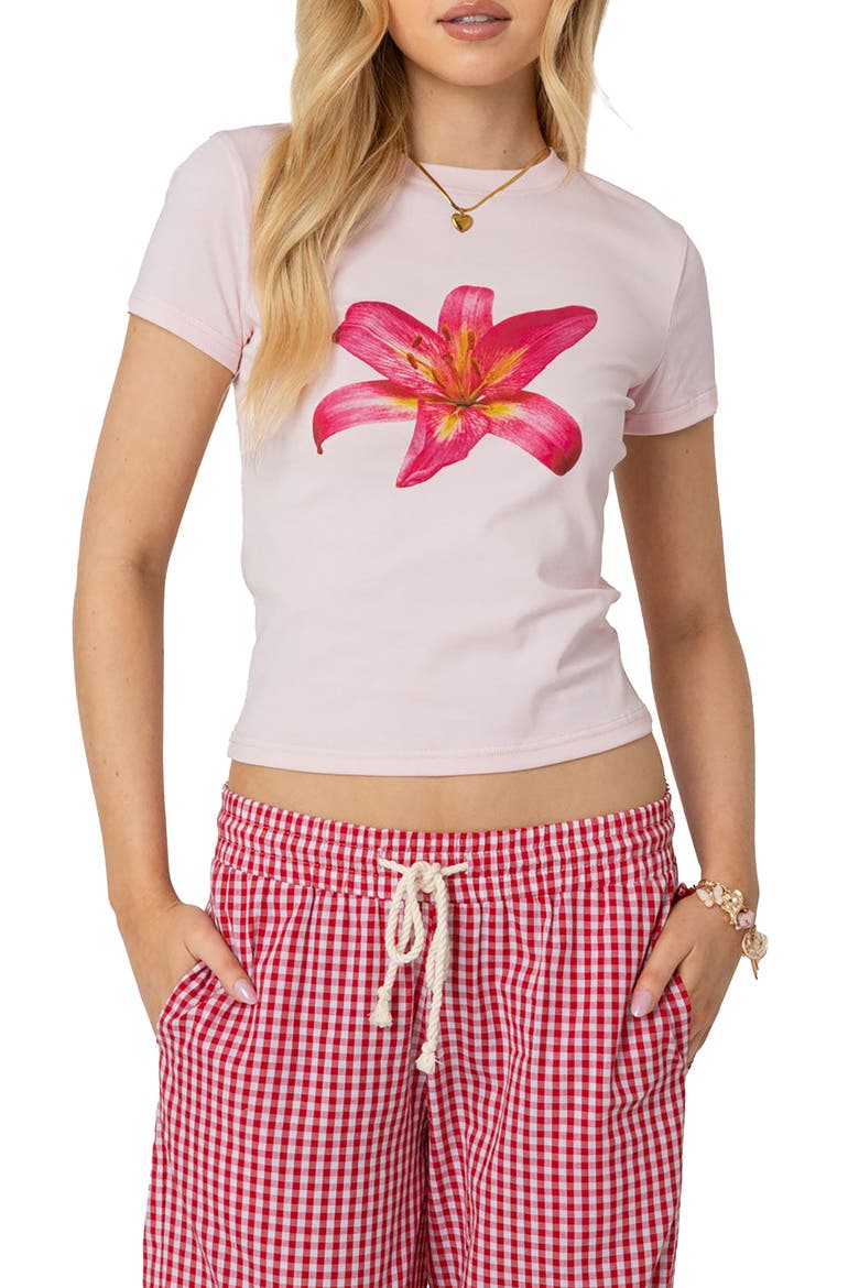 Daylily Baby T-Shirt, Main, color, LIGHT-PINK
