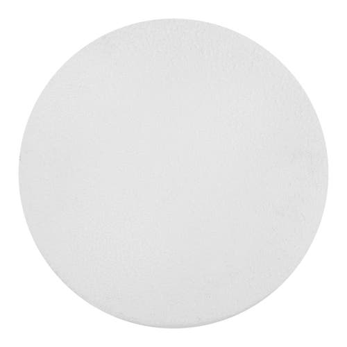 Jonathan Y Brady 16.25" Minimalist Modern Drum Indoor/outdoor Accent Table In White Frosted