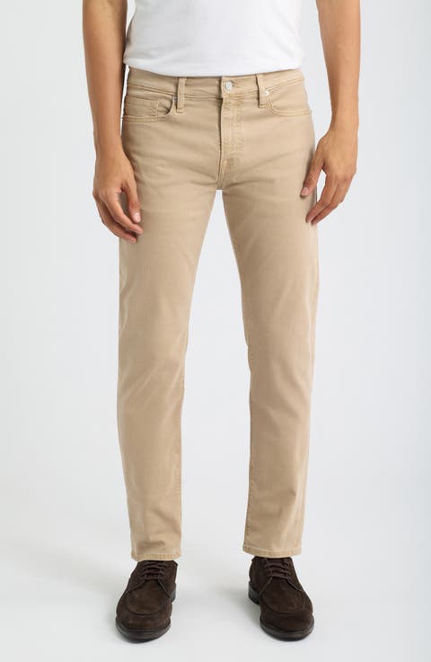 L'Homme Slim Fit Five-Pocket Twill Pants