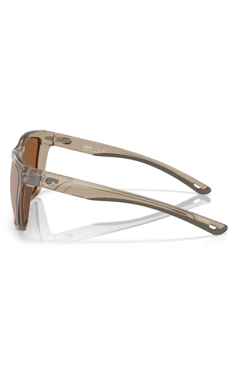 Costa Del Mar Panga II 57mm Sunglasses, Alternate, color, Taupe / Copper Silver