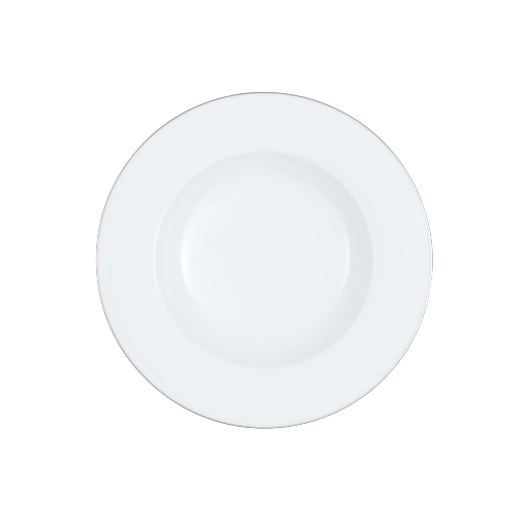 Villeroy & Boch Anmut Platinum No. 1 Rim Soup Plate In White