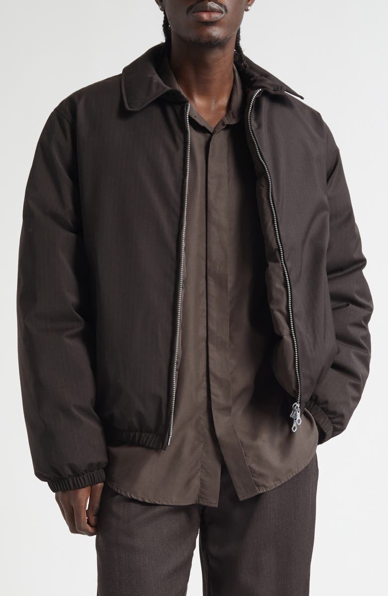 OUR LEGACY Avenue Puffa Churchill Stripe Water Repellent Down Puffer Jacket, Main, color, Churchill Stripe Membrane Wool