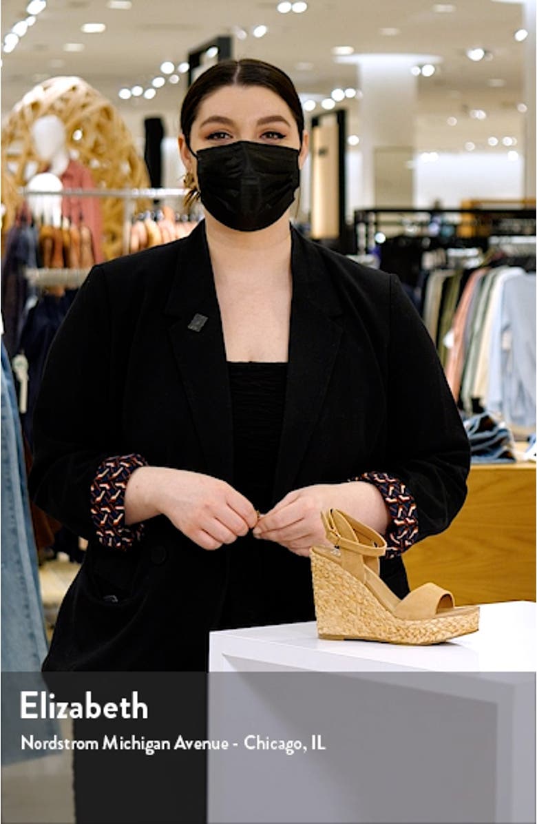 Ginny Espadrille Ankle Strap Wedge Sandal, sales video thumbnail