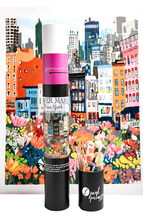 NYC Flower Market Paint by Numbers Kit