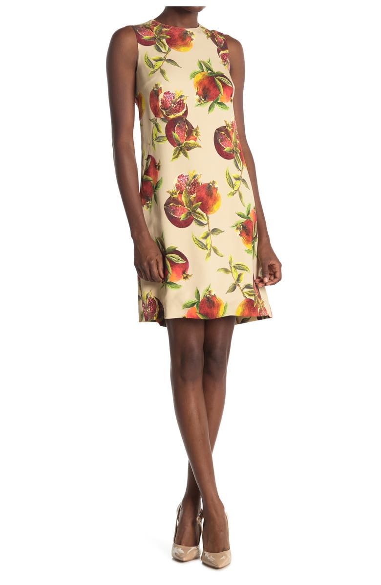 Dolce&Gabbana Pomegranate Print Shift Dress, Main, color,