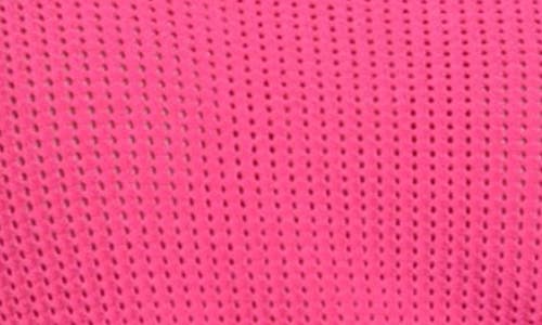 Apny Open Stitch Quarter Zip Sweater In Pink