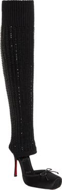 Christian Louboutin Cassia Annmac Leg Warmer Hybrid Pump