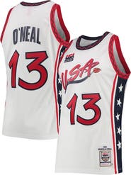 Mitchell & Ness Men's Mitchell & Ness Shaquille O'Neal White USA Basketball 1996 Hardwood Classics Authentic Jersey