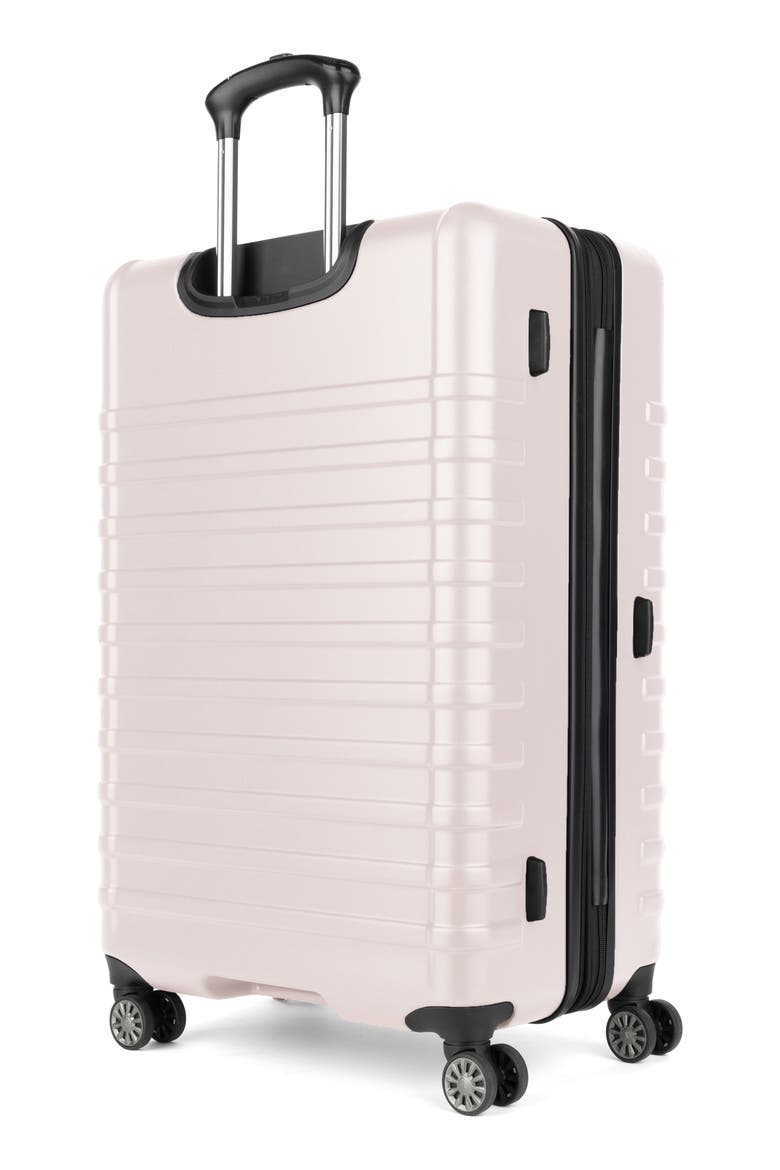 Rollmaster™ Lite 2 28-Inch Expandable Large Checked Hardside Spinner Suitcase, Alternate, color, SOFT PINK MATTE