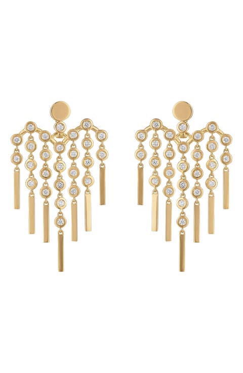 Love Fringe Diamond Transformer Earrings