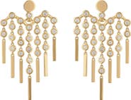 EDEN PRESLEY Love Fringe Diamond Transformer Earrings