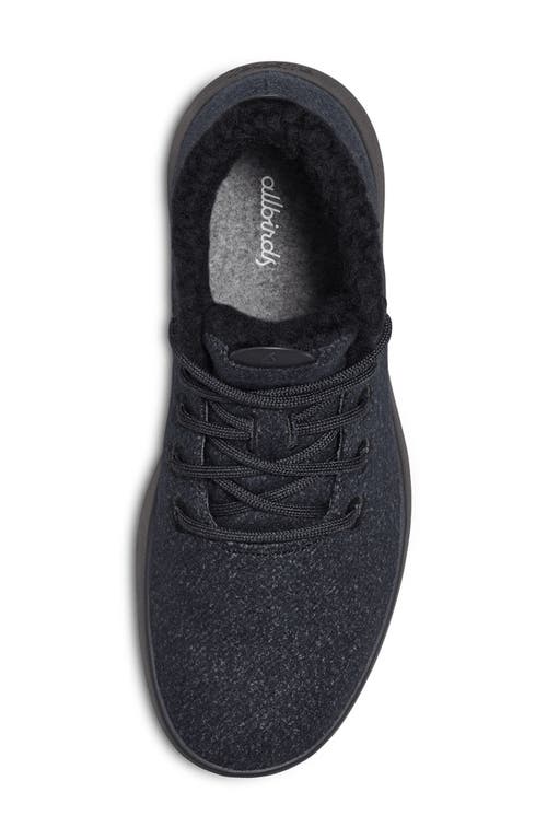 Allbirds Wool Runner Up Mizzle Sneaker In Natural Black/black