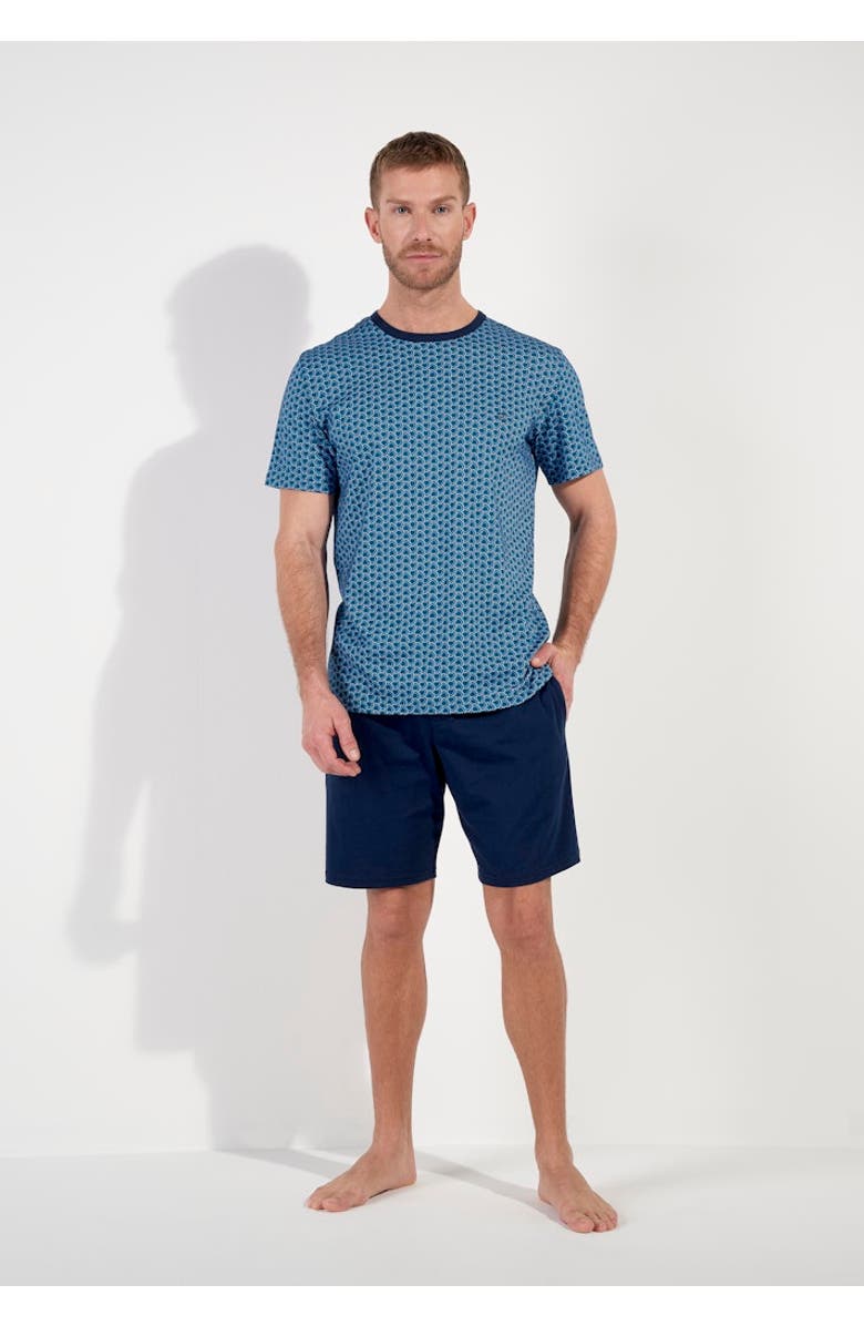 HOM Martinez Short Pajama Set, Alternate, color, Blue Print