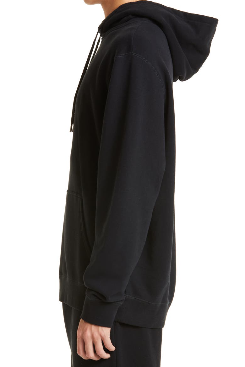 Men's Cotton French Terry Hoodie, Alternate, color, BLACK