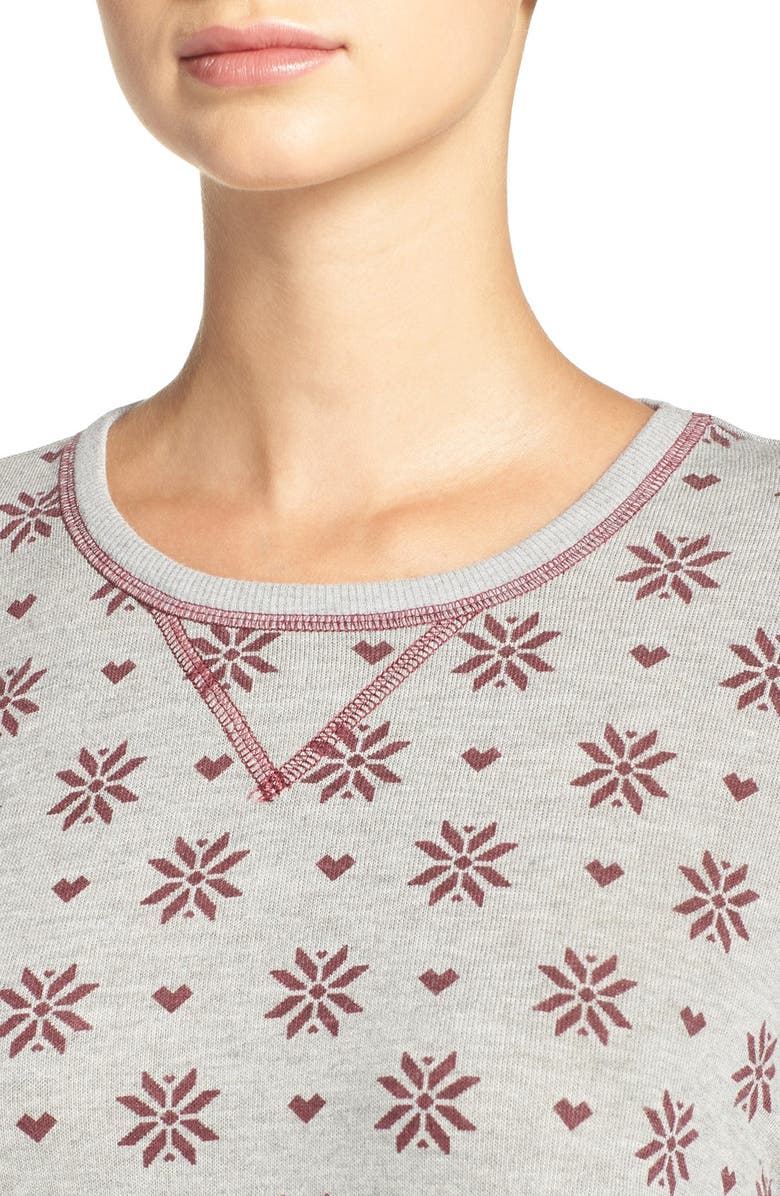 PJ Salvage Peachy Jersey Top, Alternate, color, Heather Grey