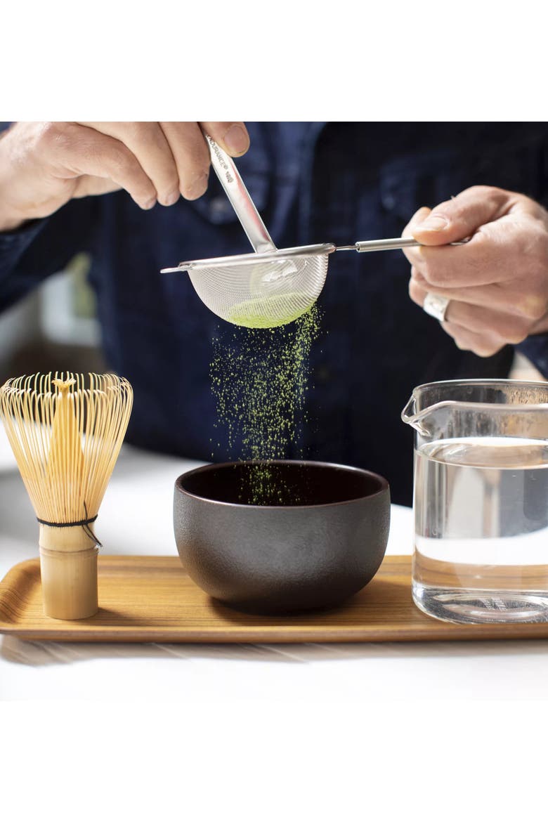Black Textured Matcha Bowl, Main, color, Black
