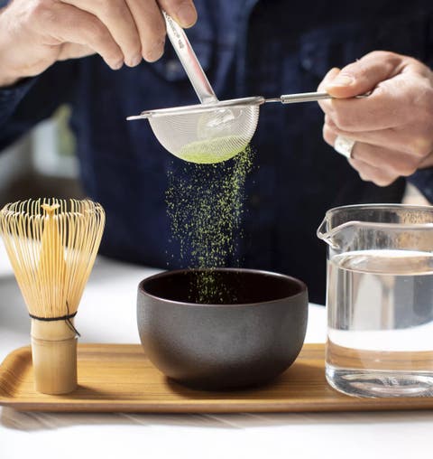 Black Textured Matcha Bowl