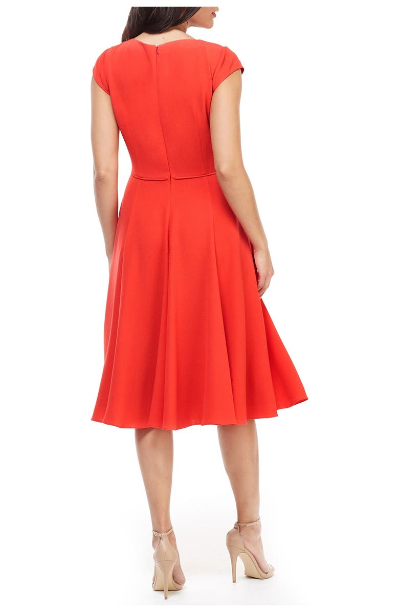 Gal Meets Glam Collection Regina Scoop Neck Fit & Flare Dress, Alternate, color,