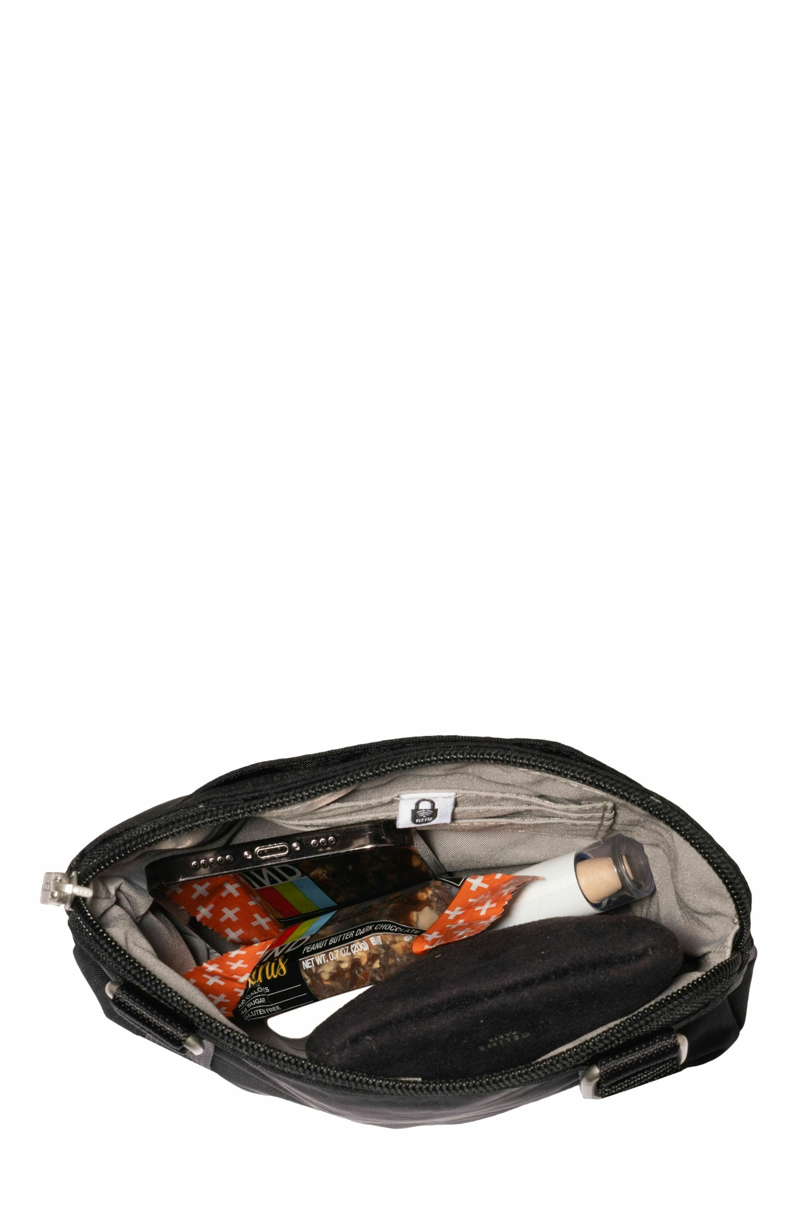 BAGGALLINI Coastal Flip Lock Mini Crossbody, Alternate, color, Black